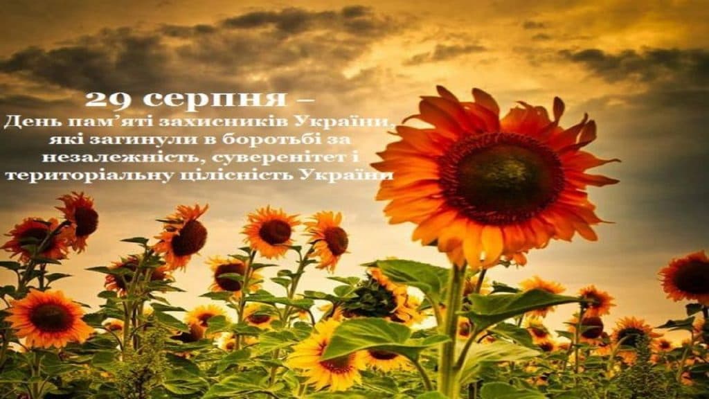 29 серпня - День пам'яті захисників України, які загинули в боях за незалежність, сувернітет і територіальну цілісність України